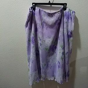 White stag purple flower skirt 26/28W
